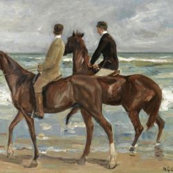 Two Riders on the Beach